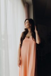 Aura dress Coral pink