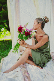 Aura dress Deep green forest - Image 2