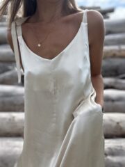 Aura dress Coffee cream - Image 2