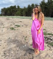 Aura dress Wild rose pink - Image 2