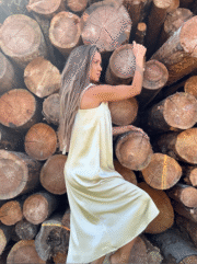 Aura dress Coffee cream - Image 5