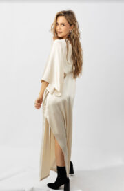 Luna maxi Dress in Coffee cream - Image 2