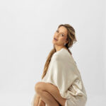 Luna maxi Dress in Coffee cream