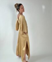 Luna maxi Dress in Gold - Image 4
